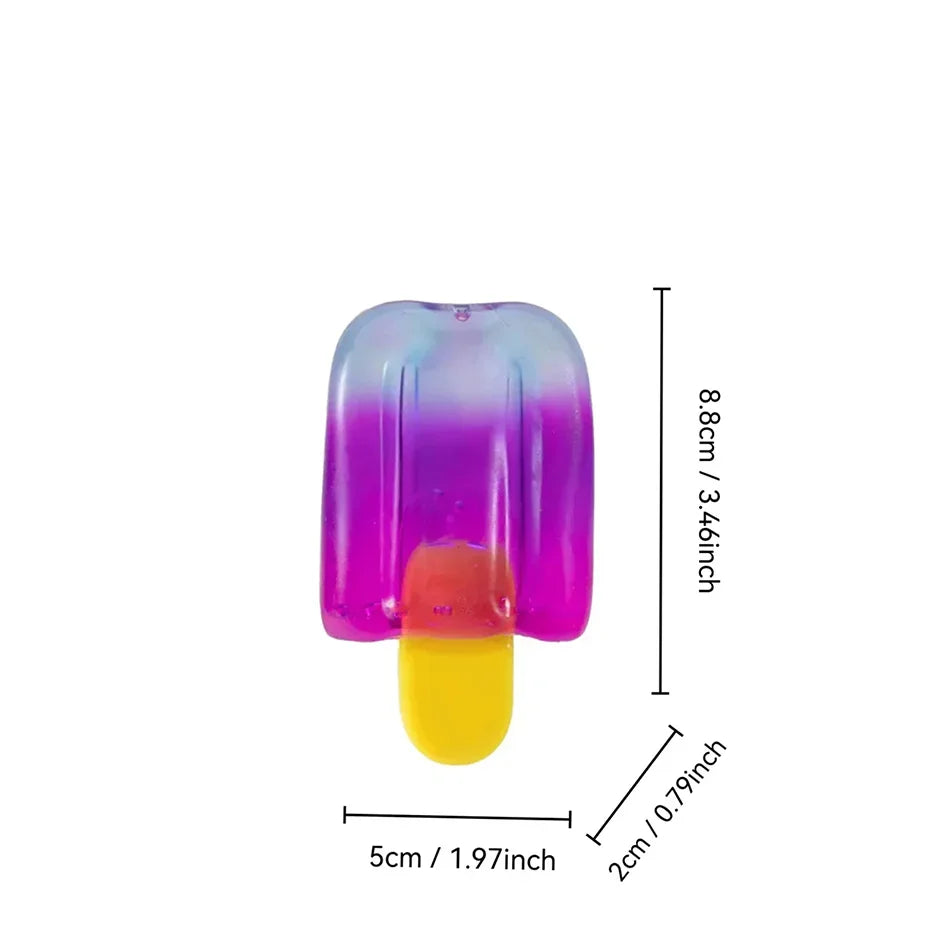 Sensory Squeeze Toy Ice Cream Color Squishy Stress Relief Fidget Toys Children Adults Collectable