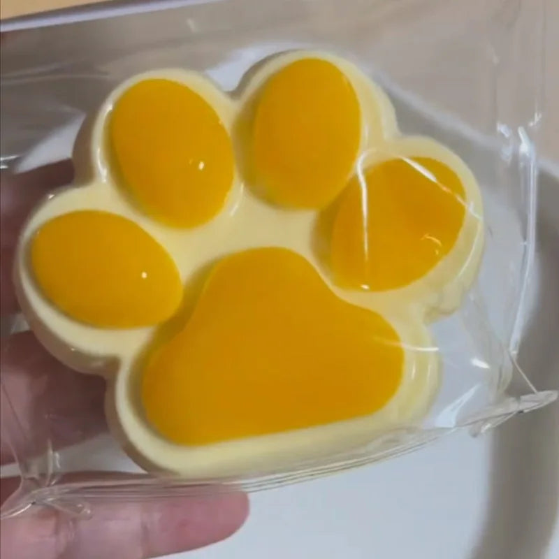 Squishy Cat Paw Soft Jelly Feel Squeeze Toy Anti-Stress Fidget Toys for Kids Adults Anxiety Relief Soft Taba Squishy Toys