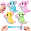 Squishy Axolotl Stress Relief Toy Glitter Malt Sugar Amphibian Fidget Toy for Kids Soothing Birthday Party Favors Gift