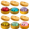 Dumpling Squishy Cute Colorful Bun Toy Slow Rising Stress Relief Fidget Toy for Kids Adults Anti-Anxiety Gif