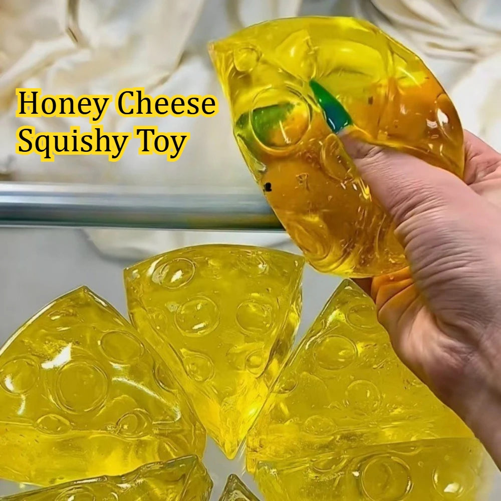Taba Squishy Honey Cheese Stress Balls Sensory Fidget Toy Slow Rise Squeeze Toys for Kids and Adults Stress Relief Party Favors
