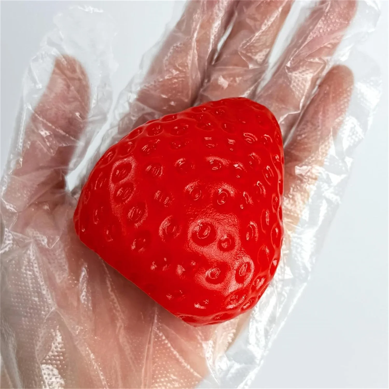 Taba Squishies Strawberry Fruit Squeeze Toys Kawaii Sticky Stress Fidget Toy Gift Perfect Desk Accessory for Kids Adults