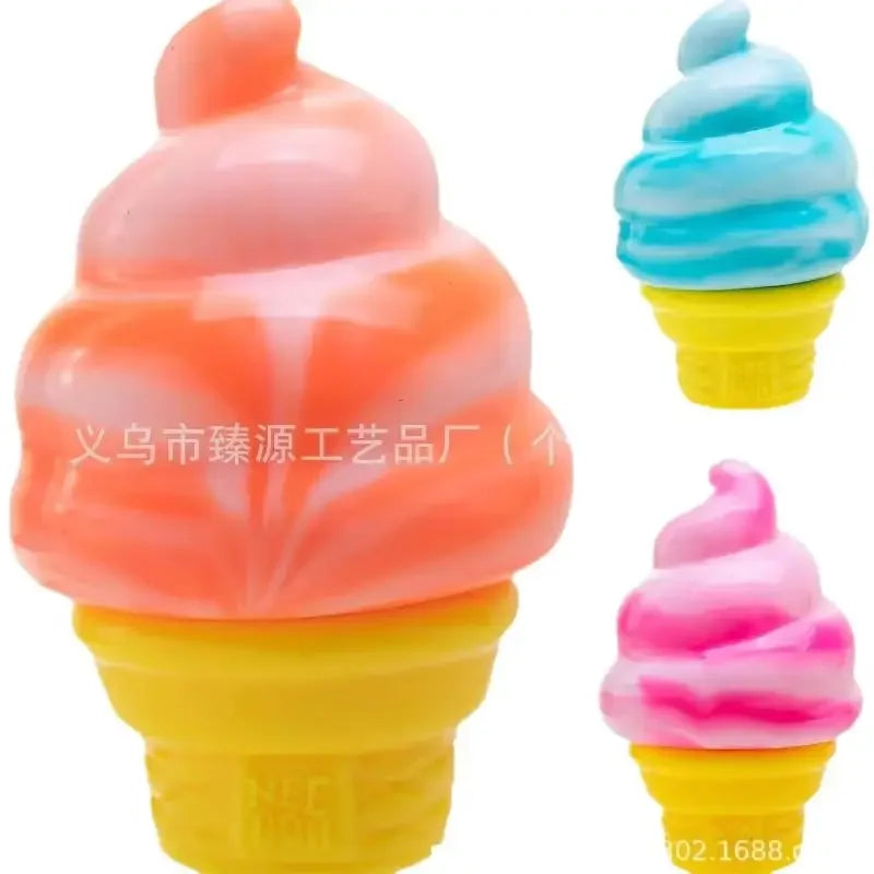 Sensory Squeeze Toy Ice Cream Color Squishy Stress Relief Fidget Toys Children Adults Collectable